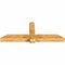 Ekena Millwork Eugene Rough Sawn Timber Gable Bracket, Western Red Cedar, 72"W x 27"H x 6"D x 6"F, 9/12 Pitch GBW072X27X0606EUG00RWR - alternate 4